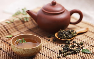 herbal tea served on a bowl