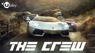 white car with text overlay, The Crew, car