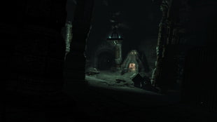 dark, underground