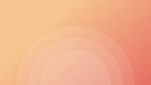 Circles, Orange, Gradient, HD HD wallpaper
