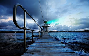 white lighthouse, sea, Australia, lighthouse, Sydney
