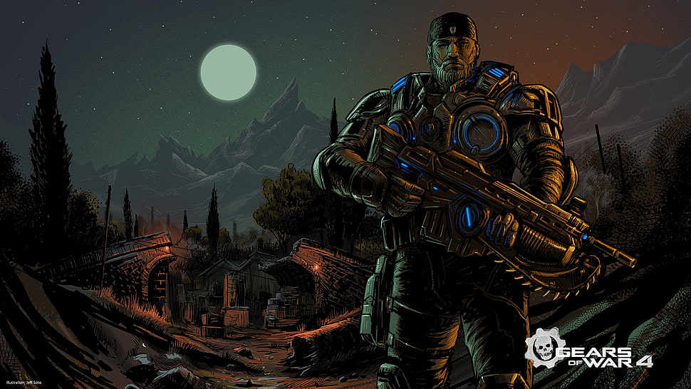 Gears of War 4 poster HD wallpaper