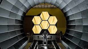 hexagonal solar array, technology, telescope HD wallpaper