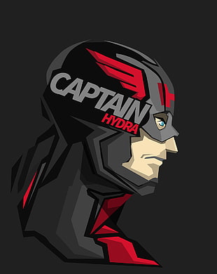 Captain Hydra digital wallpaper, Captain America