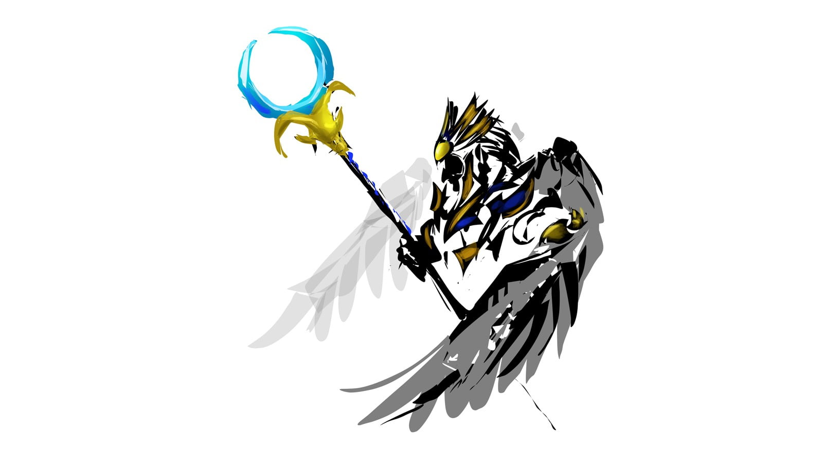 Skywrath Mage Illustration Dota 2 Skywrath Mage Minimalism