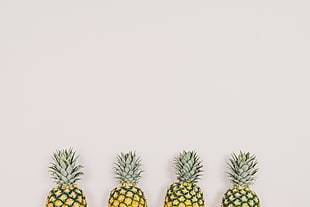 4 Pineapples Photo HD wallpaper