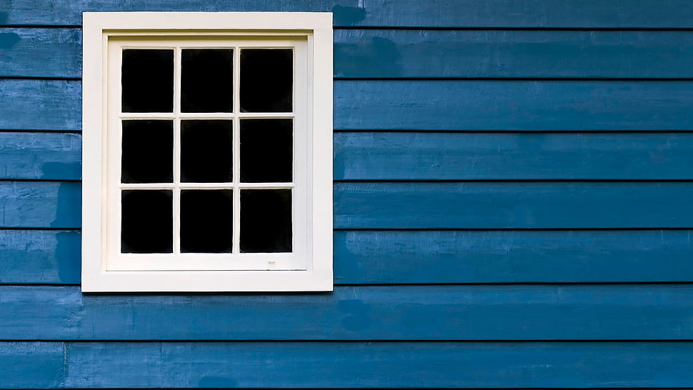 white wooden French window, wall, minimalism, simple, wood HD wallpaper