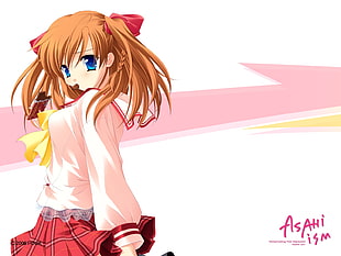 female anime character illustration HD wallpaper