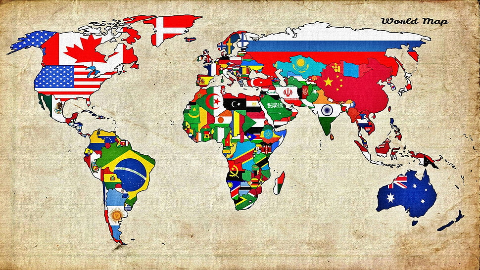 World Map HD wallpaper
