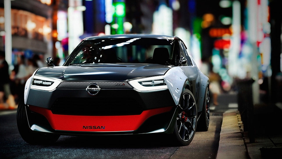 black Nissan vehicle, car, Nissan, Nissan IDx, vehicle HD wallpaper