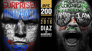UFC 200 Diaz VS. McGregor 2 wallpaper, UFC, mma, Conor McGregor, Nate Diaz HD wallpaper