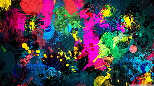 assorted color abstract HD wallpaper