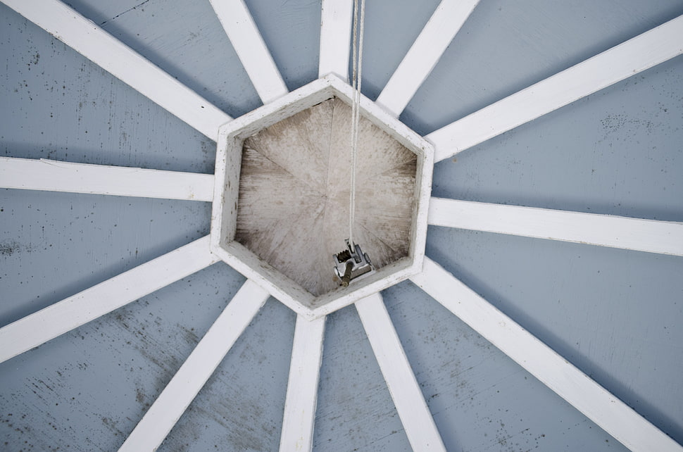 hexagonal white wooden frame, simple, photography HD wallpaper
