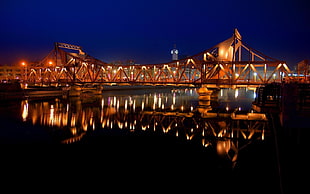 City,  Bridge,  Night,  Lights HD wallpaper