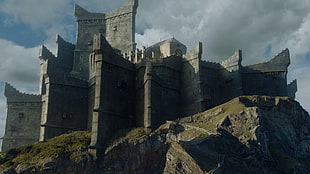 gray castle, Dragonstone, Game of Thrones HD wallpaper