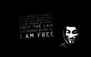 Guy Fawkes Mask, Anonymous HD wallpaper