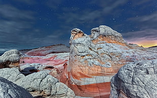 gray rock formation, USA, Arizona, rock, nature