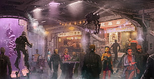 PC game digital wallpaper, futuristic, science fiction HD wallpaper