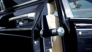 black car door, car, Rolls-Royce Phantom