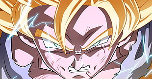 Super Saiyan Goku illustration, Son Goku, Dragon Ball Z Kai