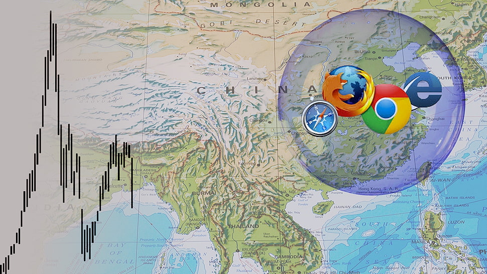 China map screenshot HD wallpaper