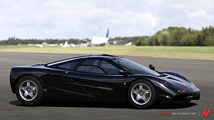 black Forza Motorsport 4 screenshot, McLaren F1, McLaren, car, vehicle HD wallpaper