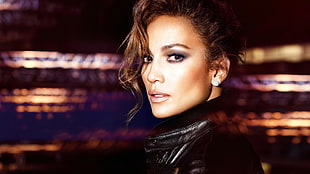 Jennifer Lopez wearing black top