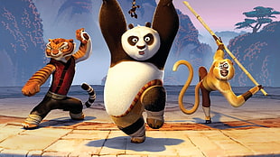 Kung Fu Panda digital wallpaper, movies, Kung Fu Panda, animated movies