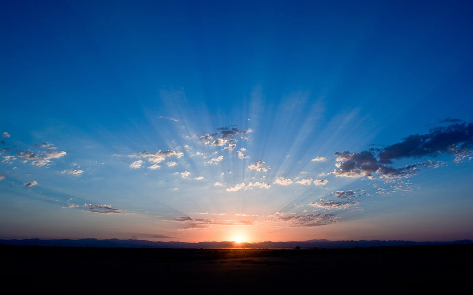 white clouds, landscape, clouds, sunlight HD wallpaper