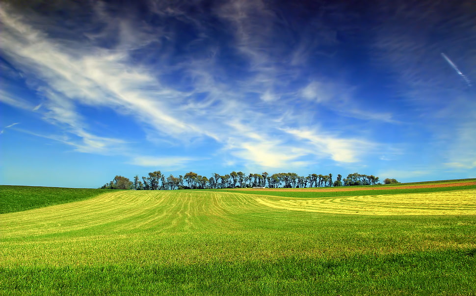 blue sky with clouds underang hina o0 sani HD wallpaper