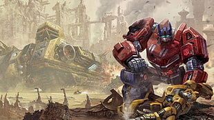 Optimus Prime wallpaper, video games, Transformers