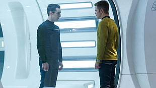 Star Trek Into Darkness, Benedict Cumberbatch, Chris Pine, Khan HD wallpaper
