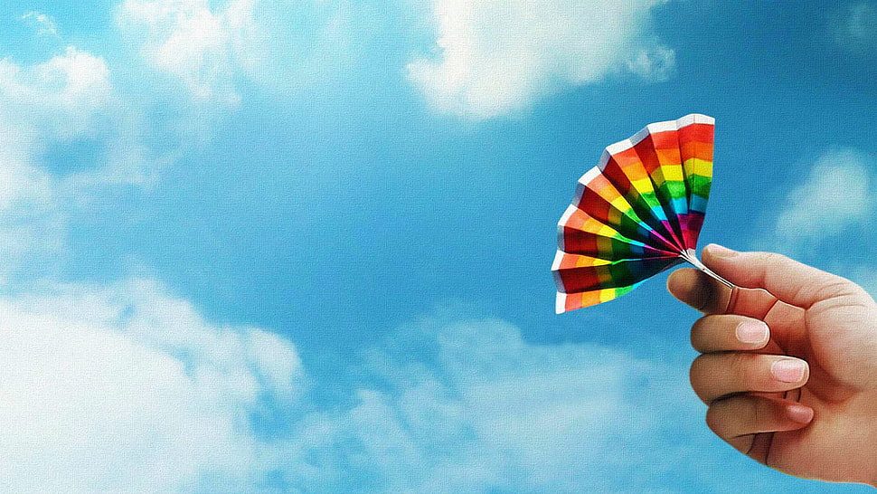 white sky, hands HD wallpaper