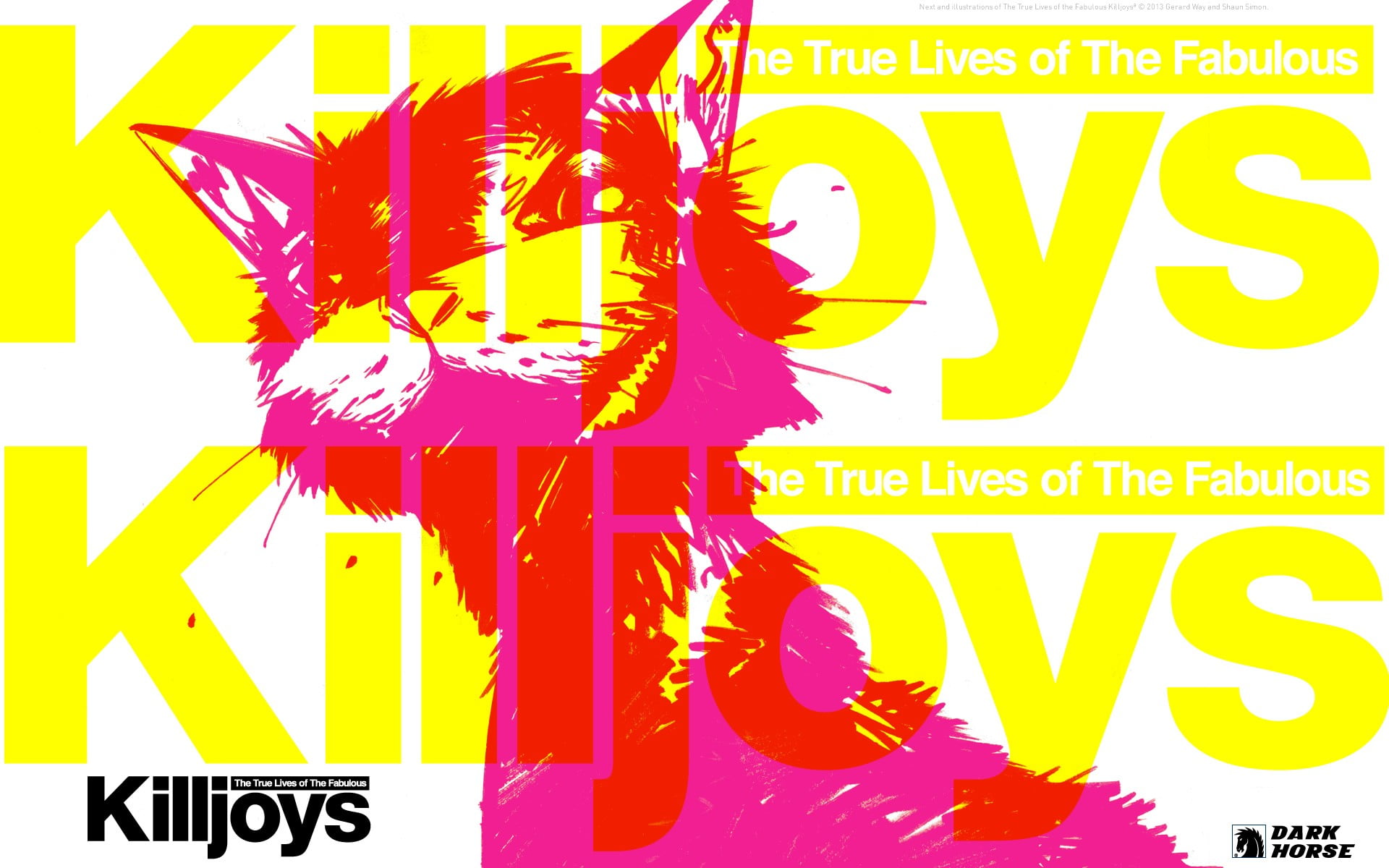 yellow and red Killjoys illustration, The True Lives of The Fabulous Killjoys, Danger Days, My Chemical Romance, Better Living industries