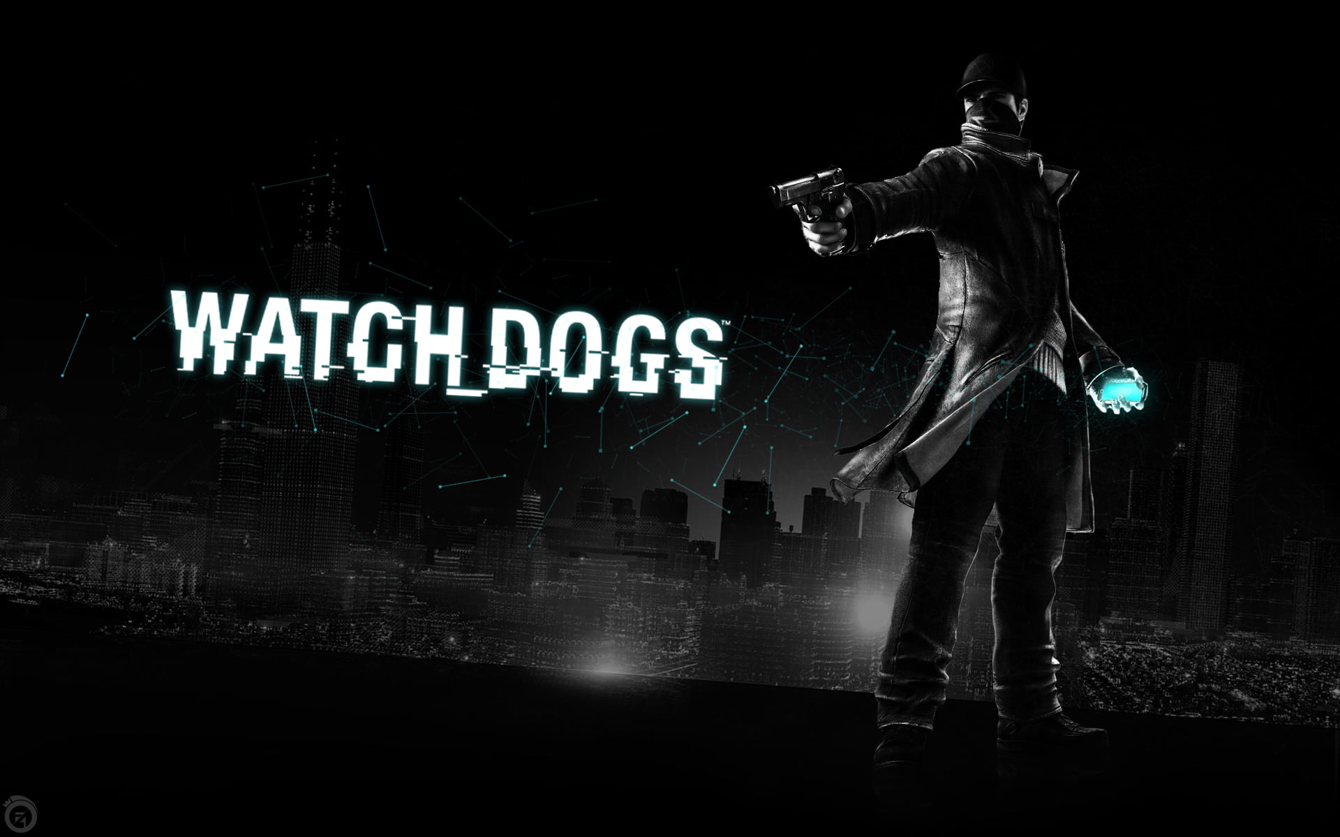 Watch Dogs illustration, Watch_Dogs, artwork, video games