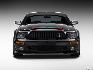 black Ford Mustang coupe, Ford Mustang, Knight Rider HD wallpaper