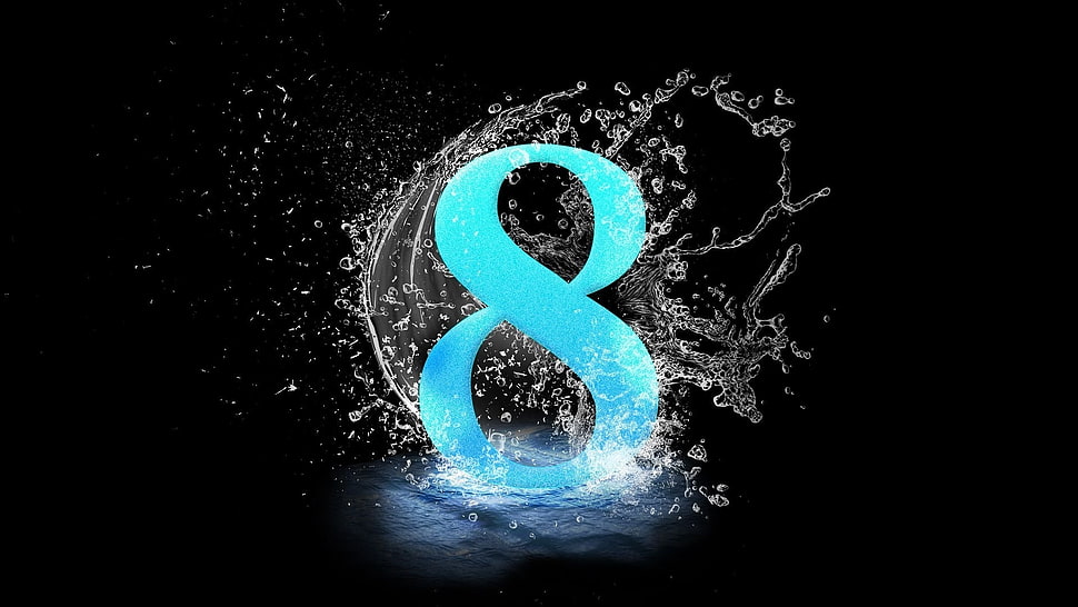 Blue Eight logo HD wallpaper