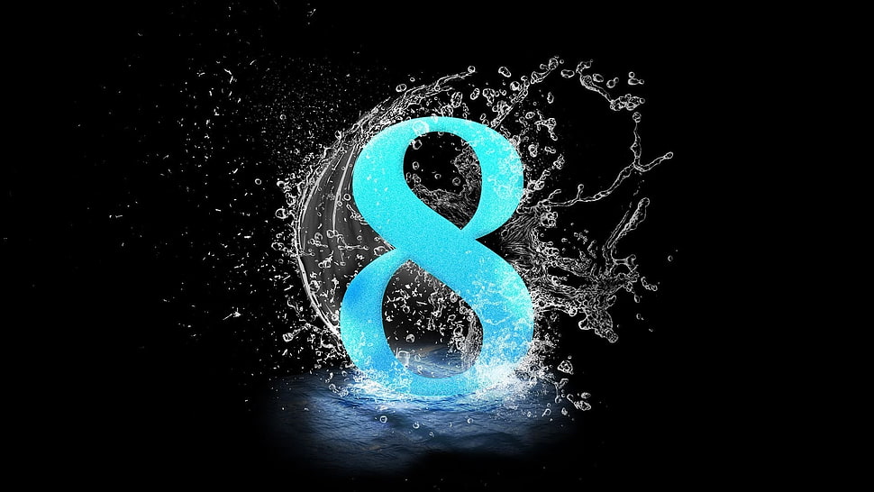 Blue Eight logo HD wallpaper