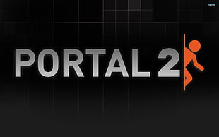 Portal2 logo, Portal 2, video games, artwork, Portal (game) HD wallpaper