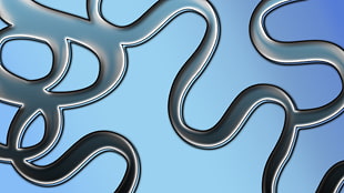 three black-and-gray metal frames, pattern