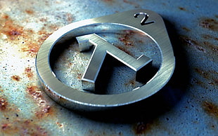 gray metal emblem, Half-Life 2, video games HD wallpaper