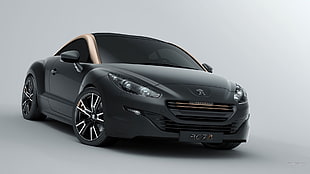 black Mercedes-Benz car, Peugeot RCZ, Peugeot, car, vehicle