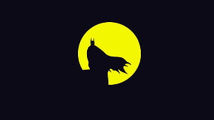 black and yellow Batman illustration, Batman, DC Comics HD wallpaper