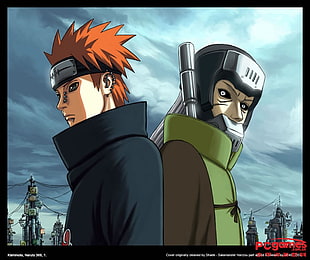 Pain and Andu from Naruto illustration, Naruto Shippuuden, Pein, Akatsuki HD wallpaper