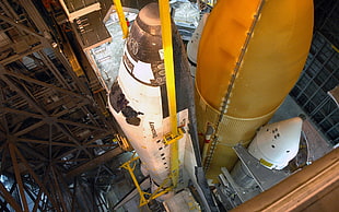 aerial photography of Nasa space ship