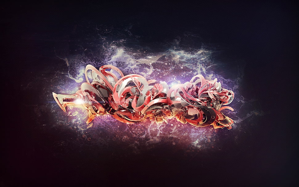 red and white dragon digital wallpaper HD wallpaper