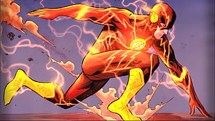 DC The Flash digital wallpaper, DC Comics, Flash, superhero