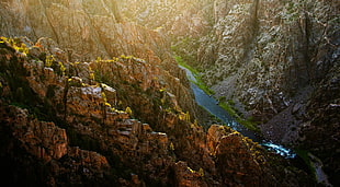 valley wallpaper, mountains, river