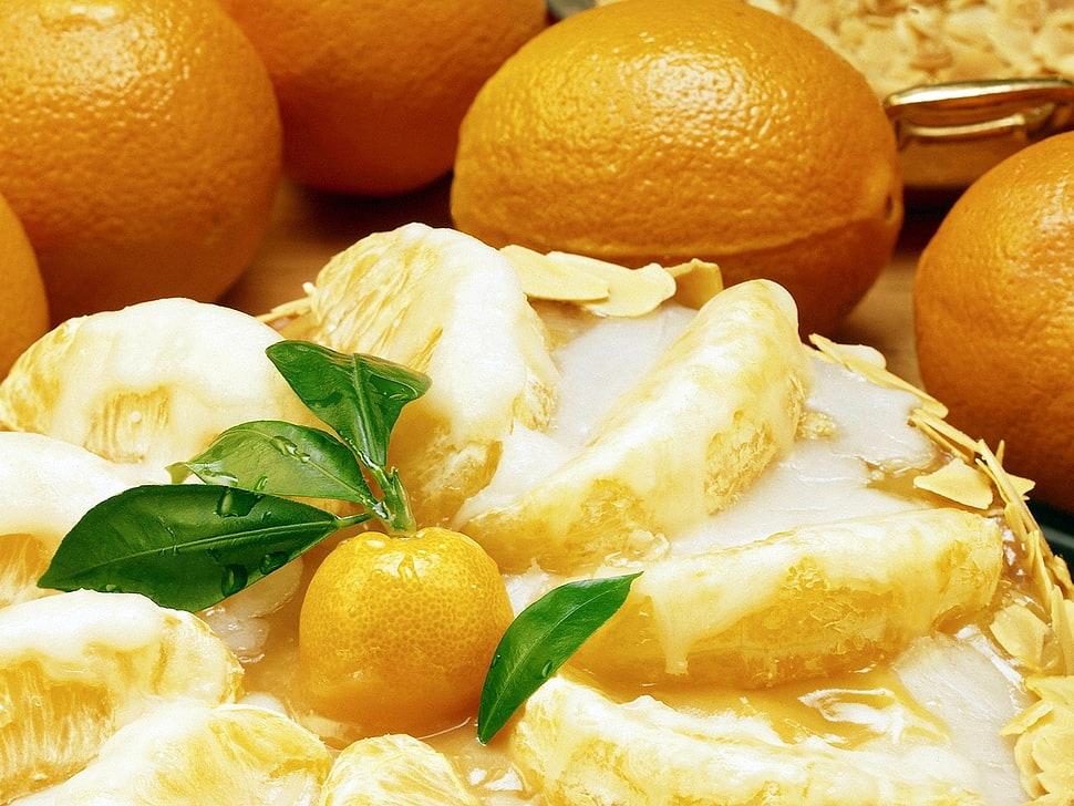 orange fruit HD wallpaper