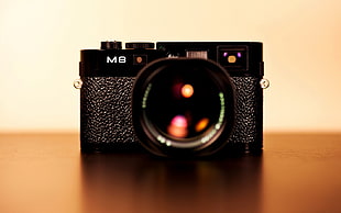 black M8 film camera closeup photography